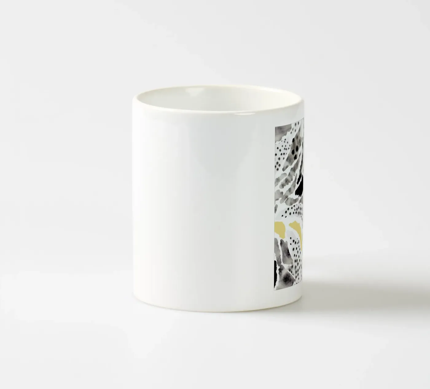 Pattern Pieces ceramic mug by Farina Kuklinski