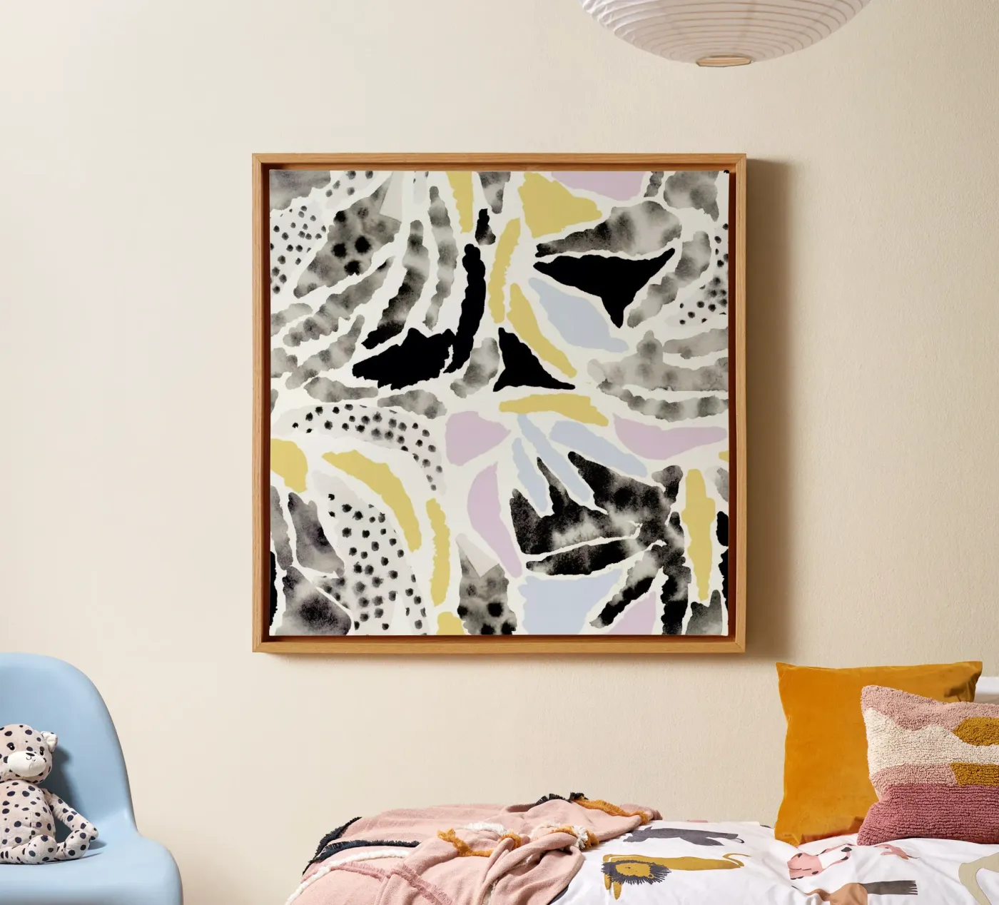 Pattern Pieces canvas by Farina Kuklinski