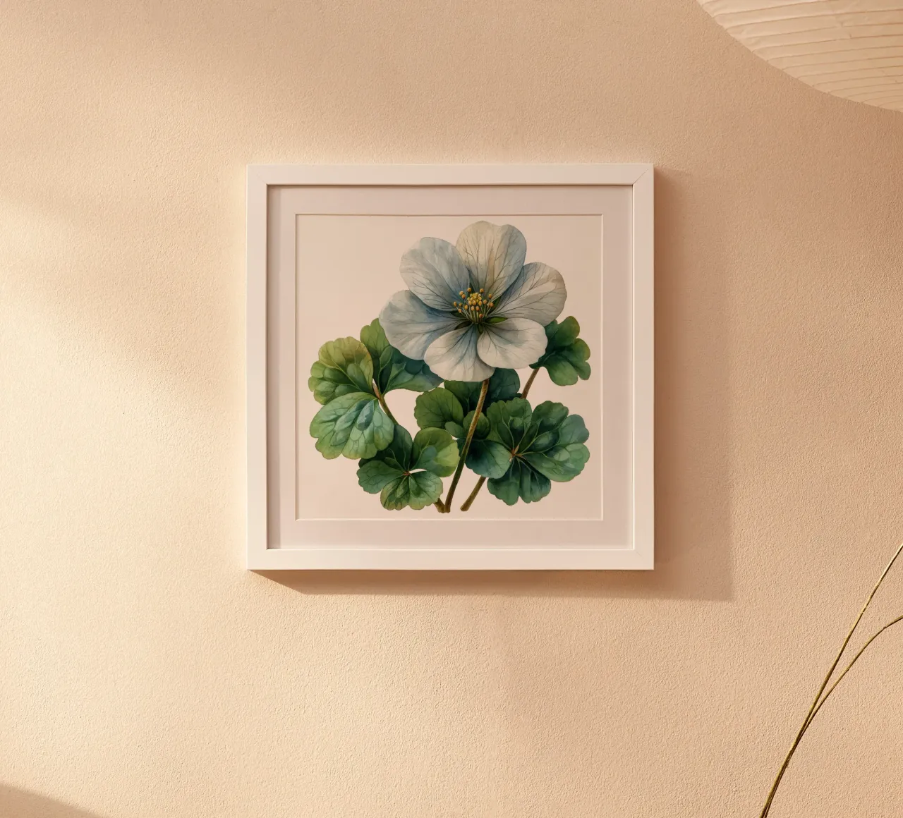 Bloem van de witte zuring poster van Bold Blooms