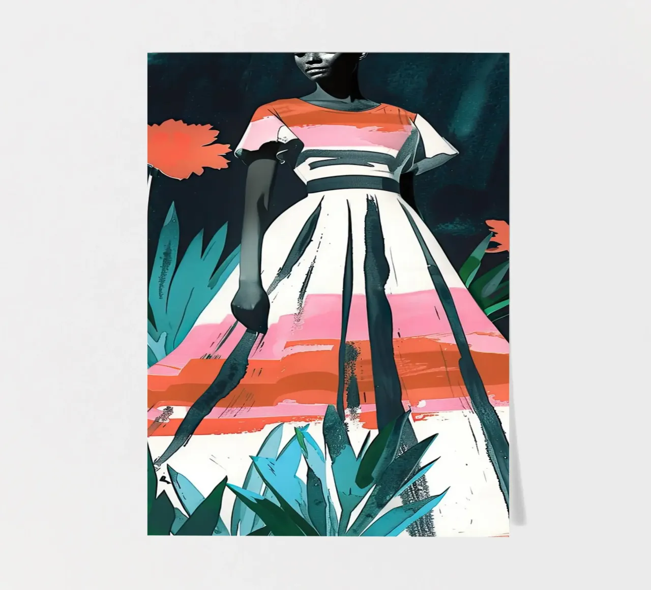 Woman in Dress sticker sheet by DaarbyN