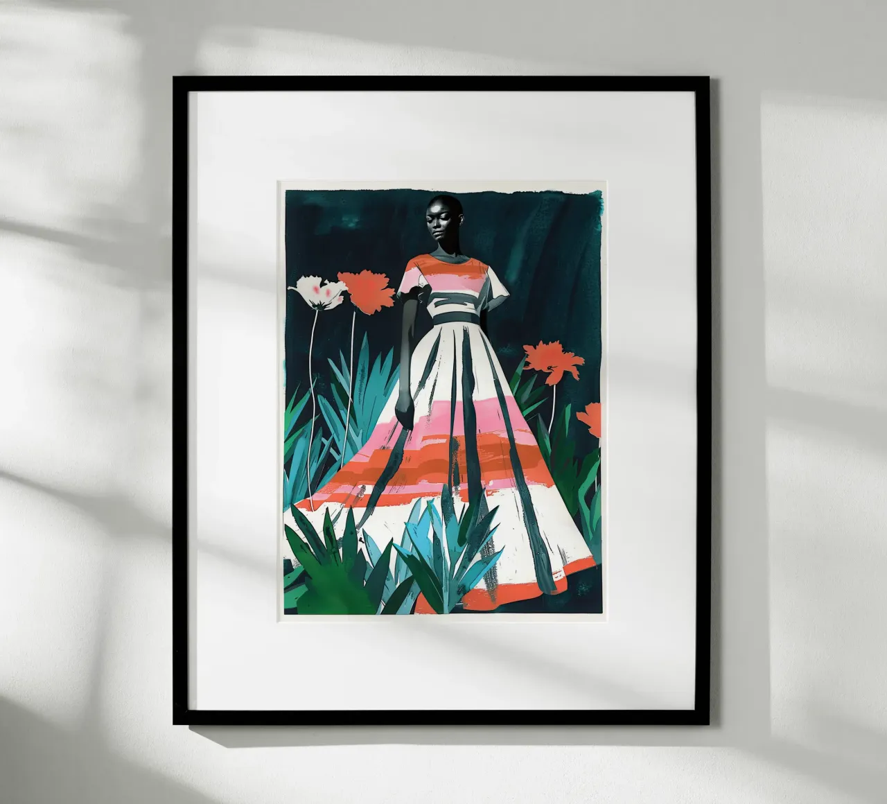 Donna in abito da sera poster con telaio in plastica da DaarbyN
