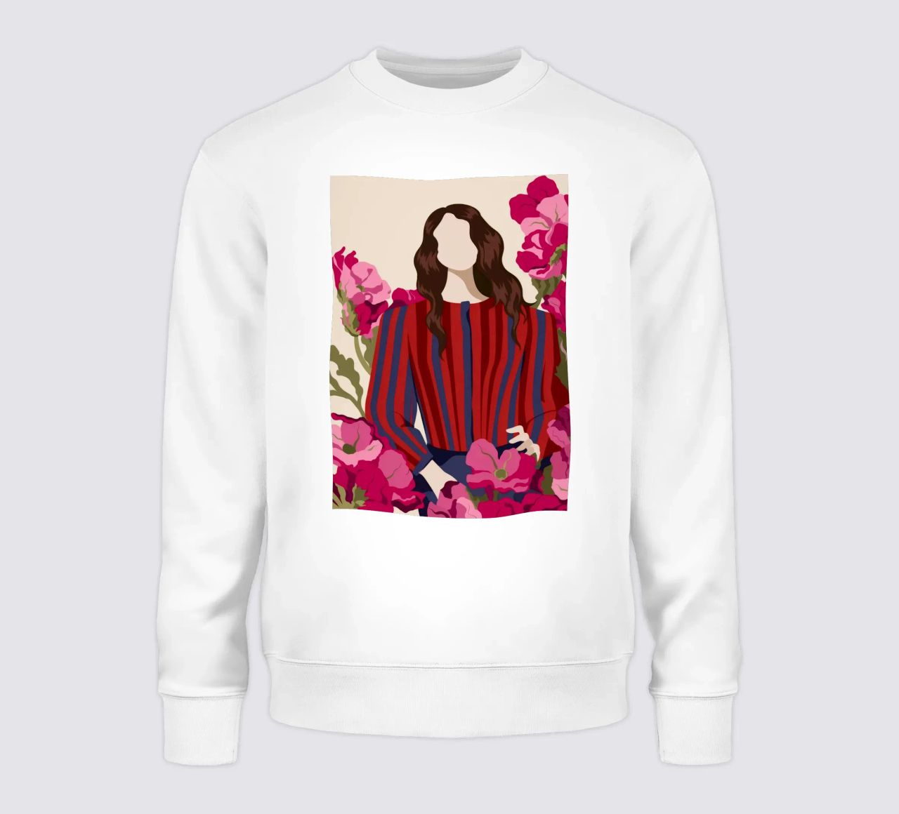 Conjunto de rayas Flores sudadera de Kamera Obskura
