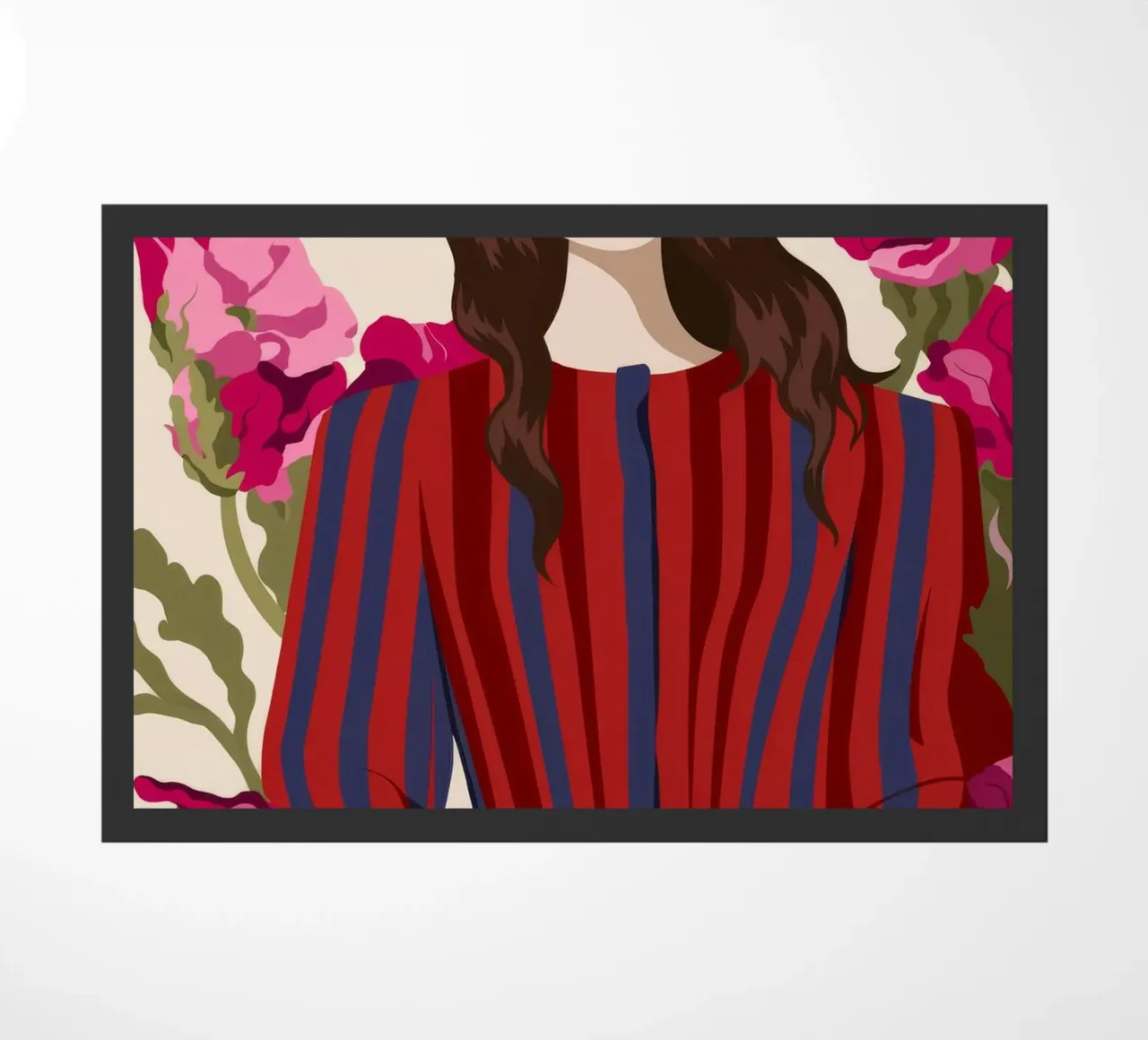 Fiori in abito a righe zerbino da Kamera Obskura