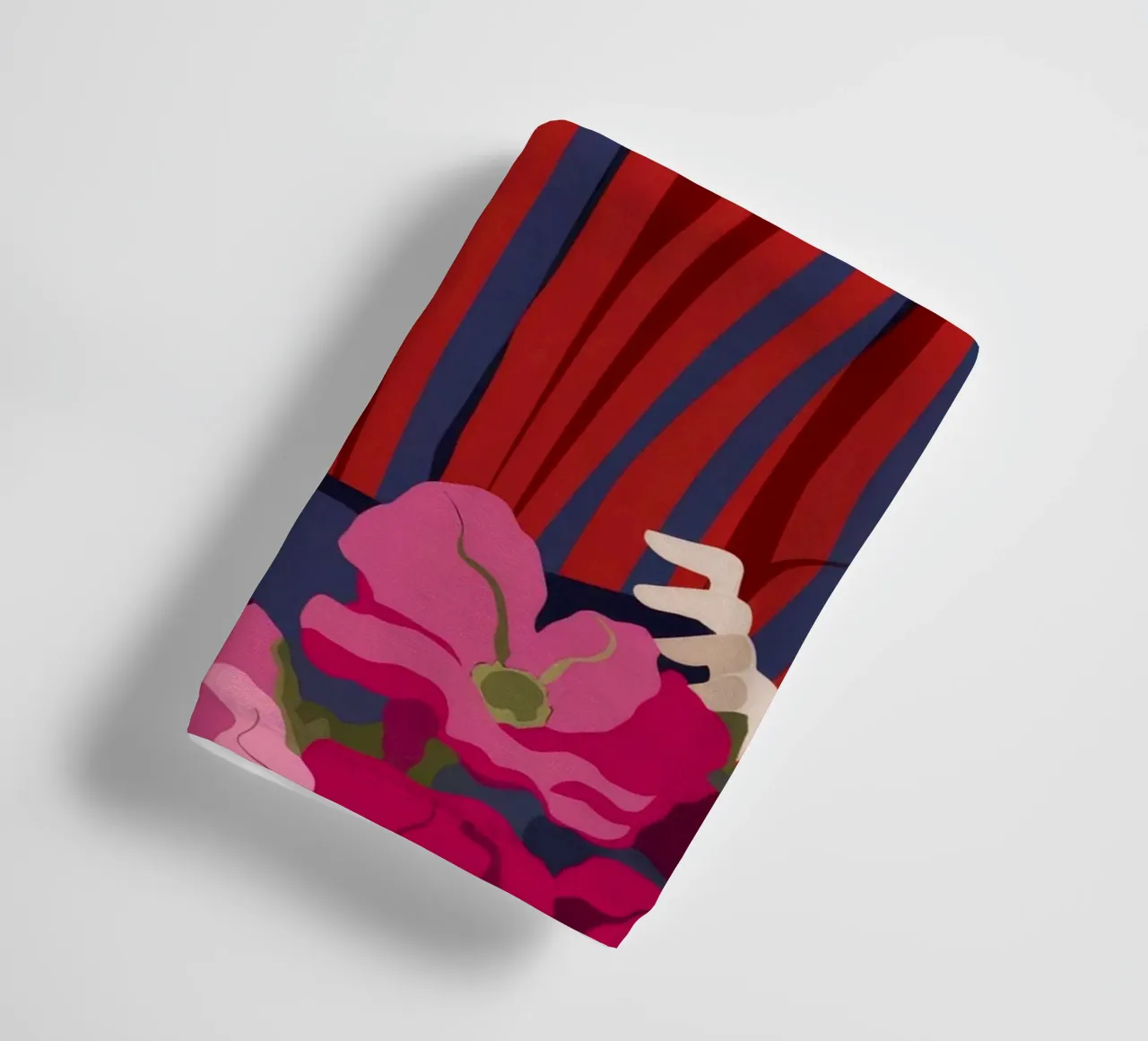 Striped Outfit Flowers towel by Kamera Obskura