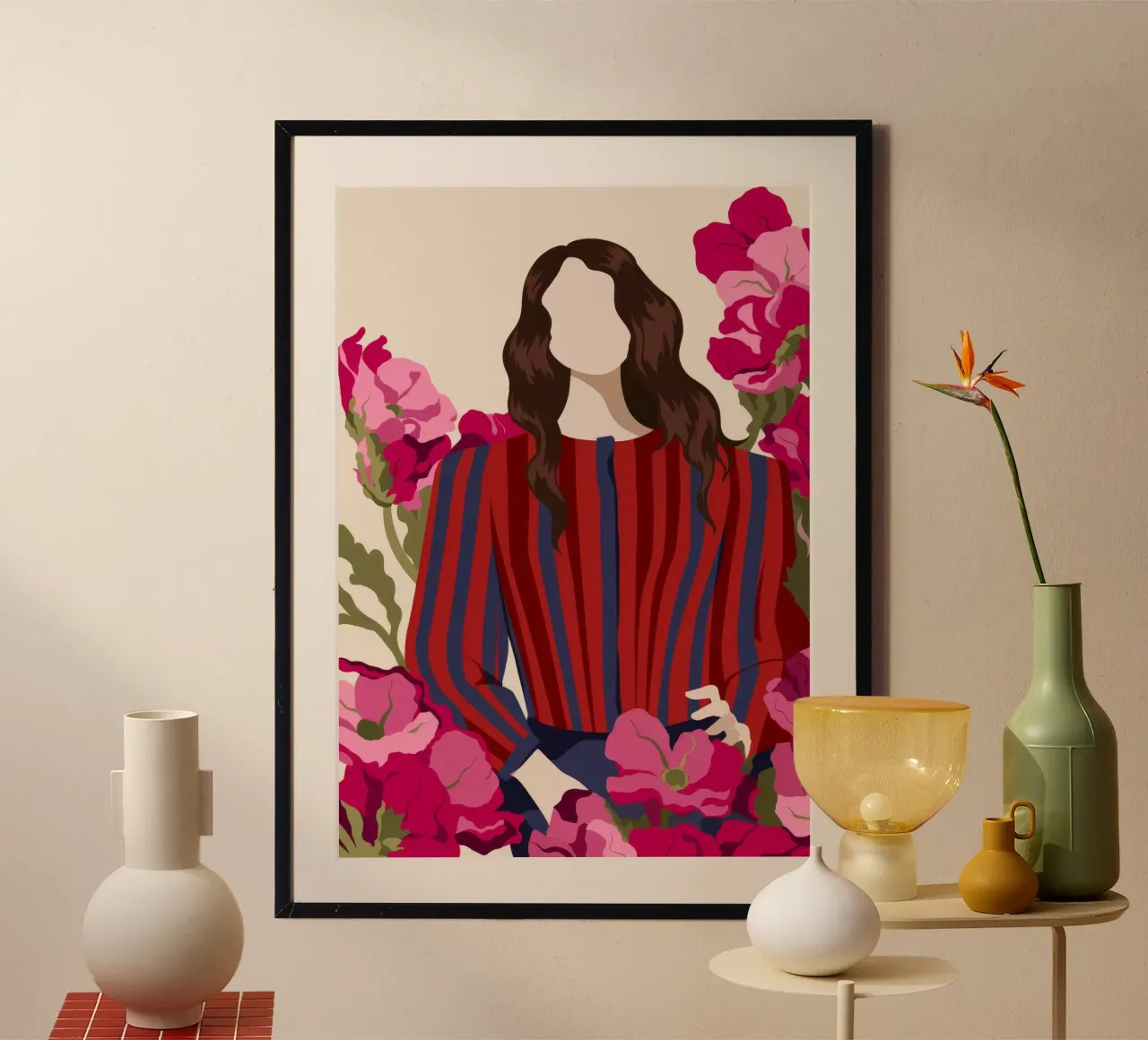 Conjunto de rayas Flores hahnemühle de Kamera Obskura