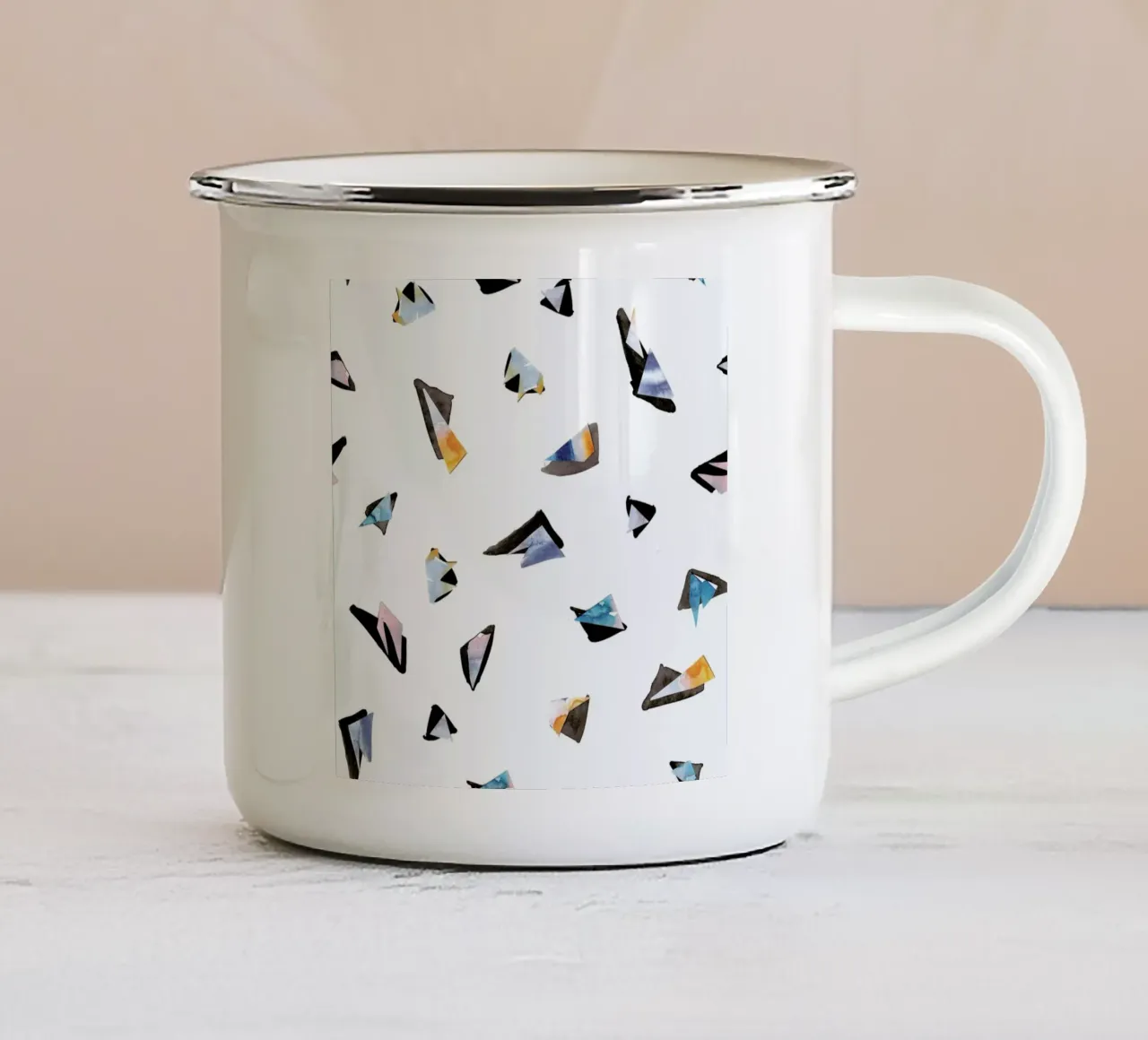 Snippets mug en émail de Farina Kuklinski
