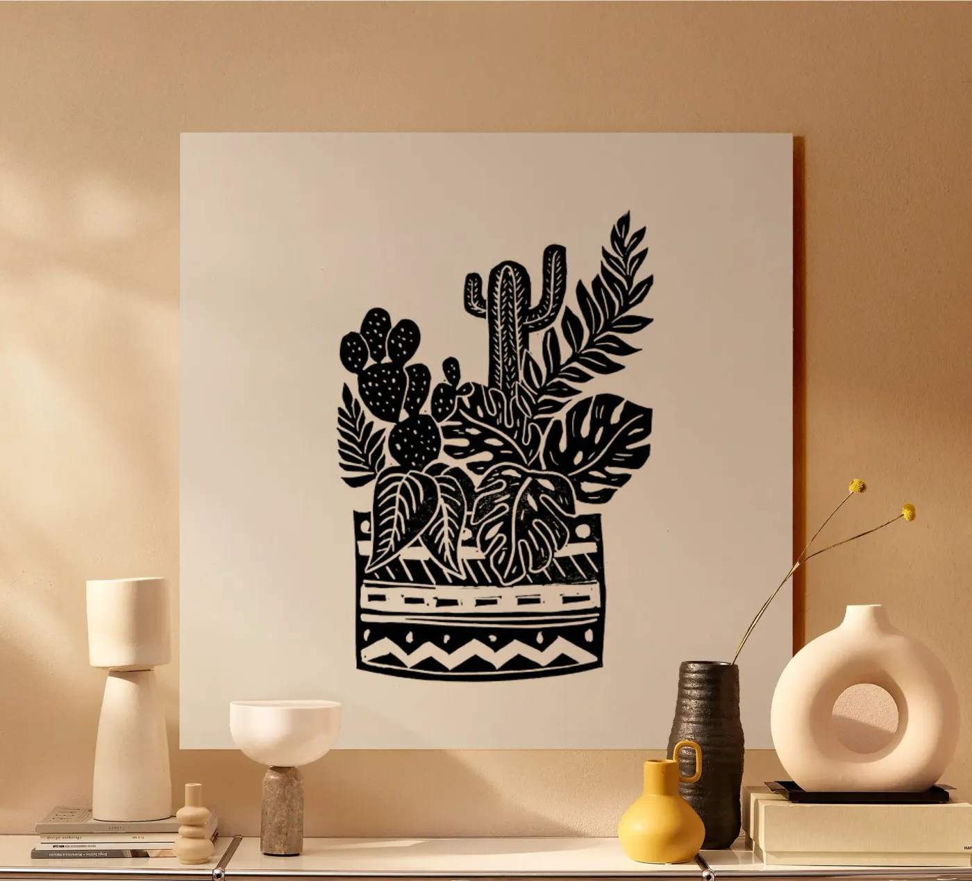 Botanical Pot acryl van Bianca Green