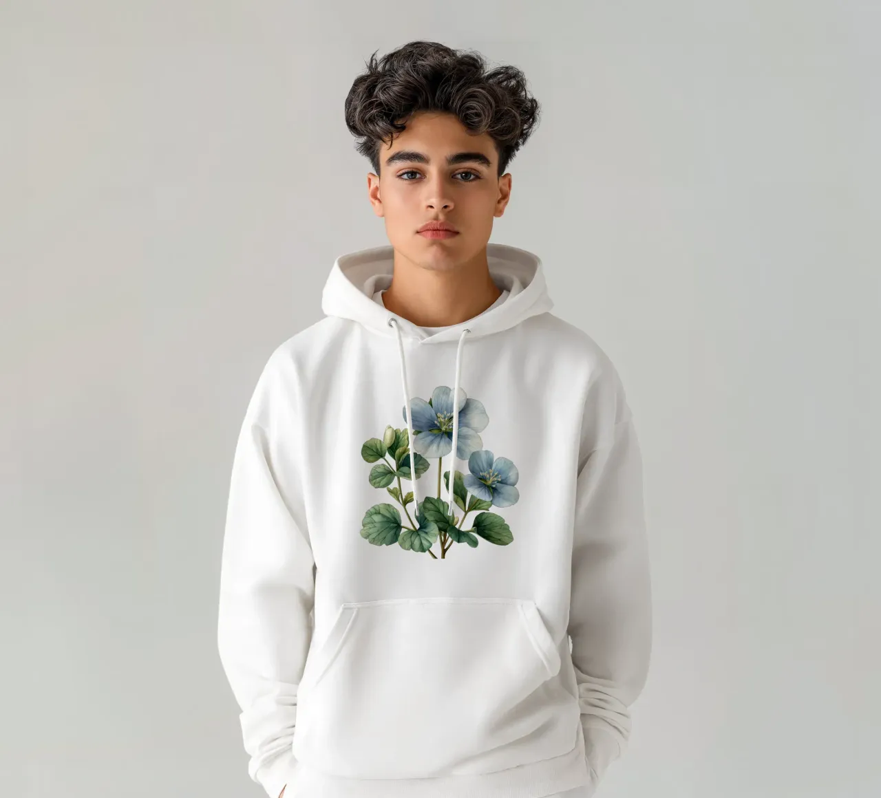 Fiore di acetosella felpa con cappuccio da Bold Blooms