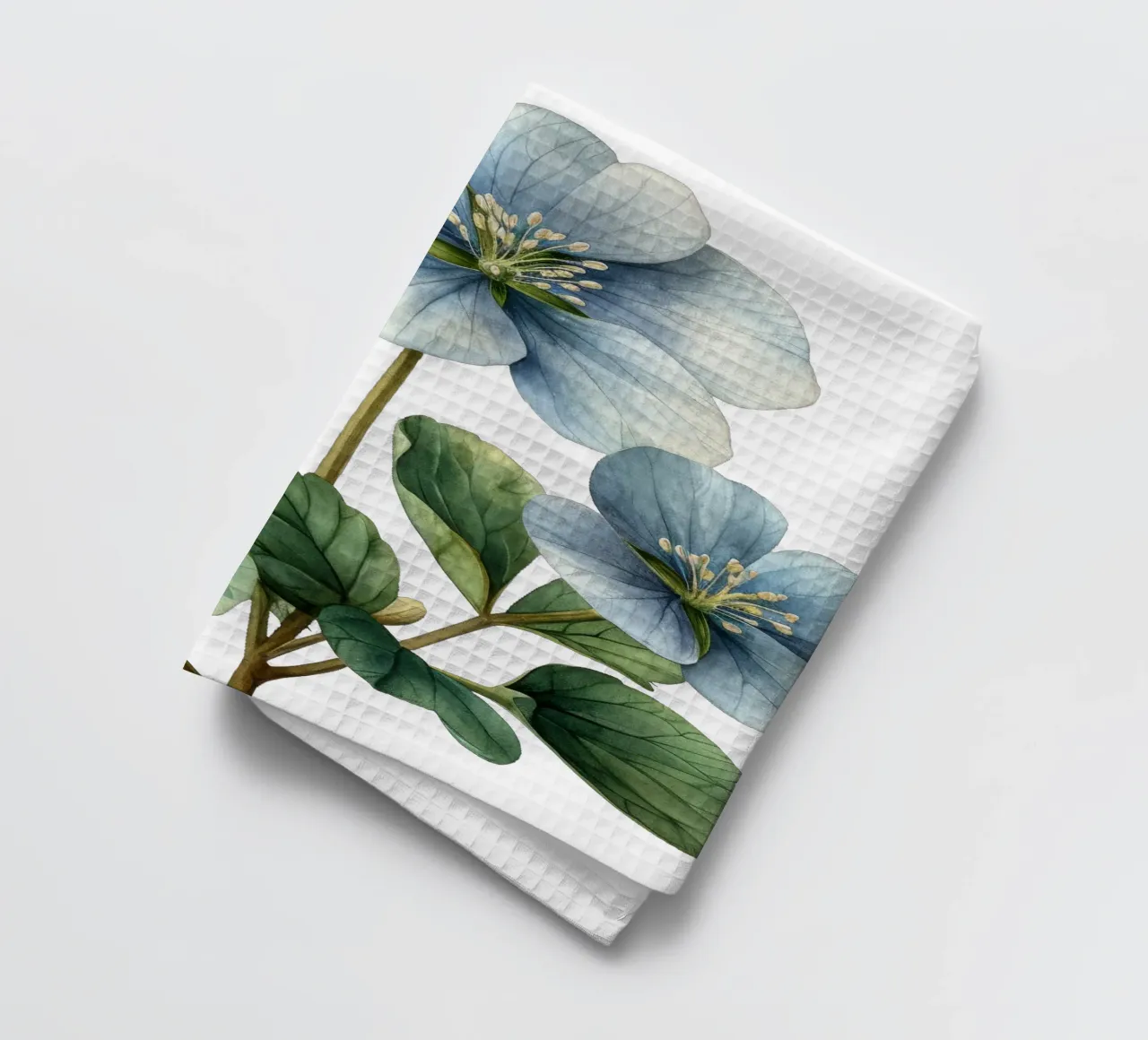 Wood Sorrel Flower tea towel by Bold Blooms