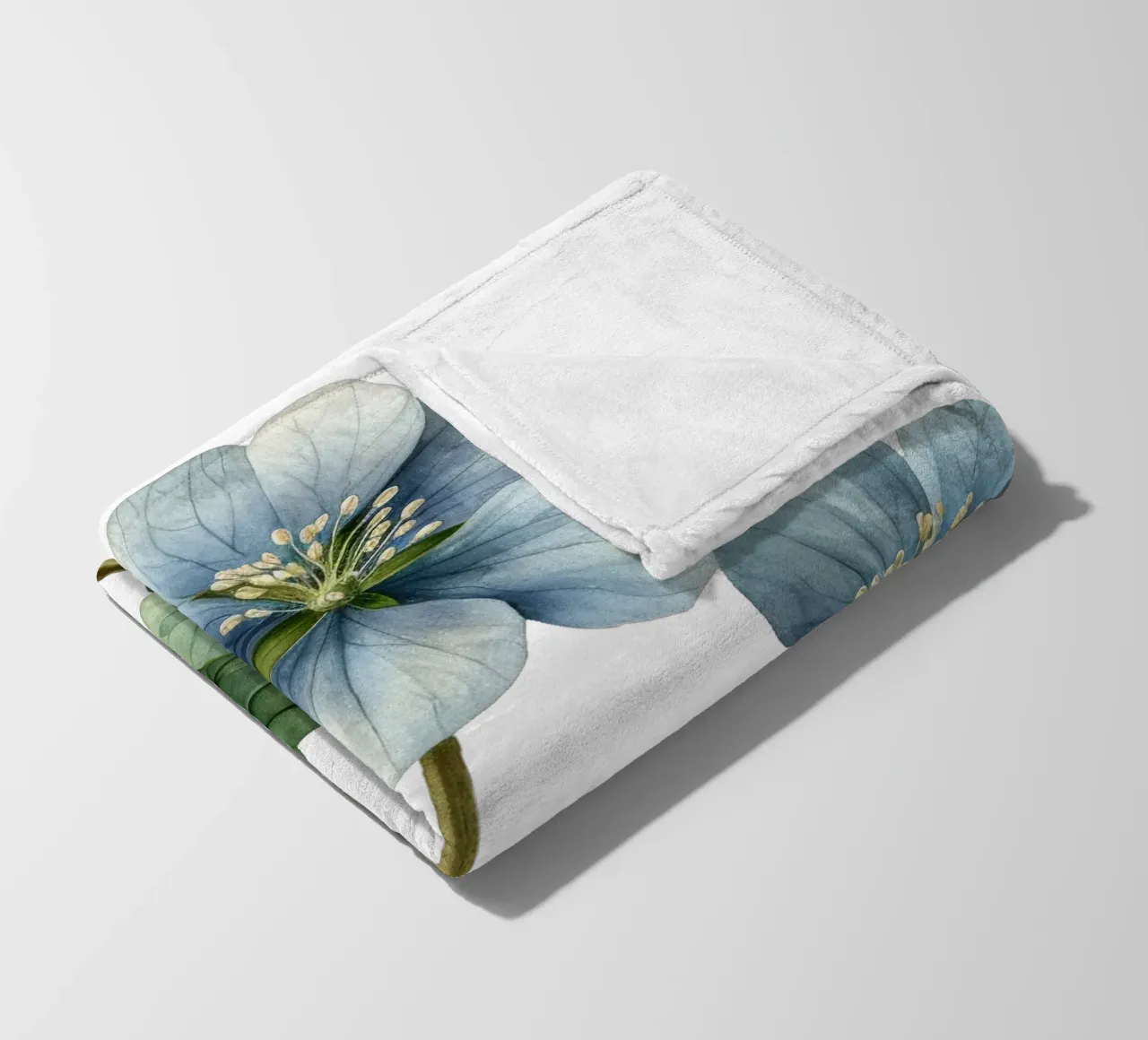 Wood Sorrel Flower fleece blanket by Bold Blooms