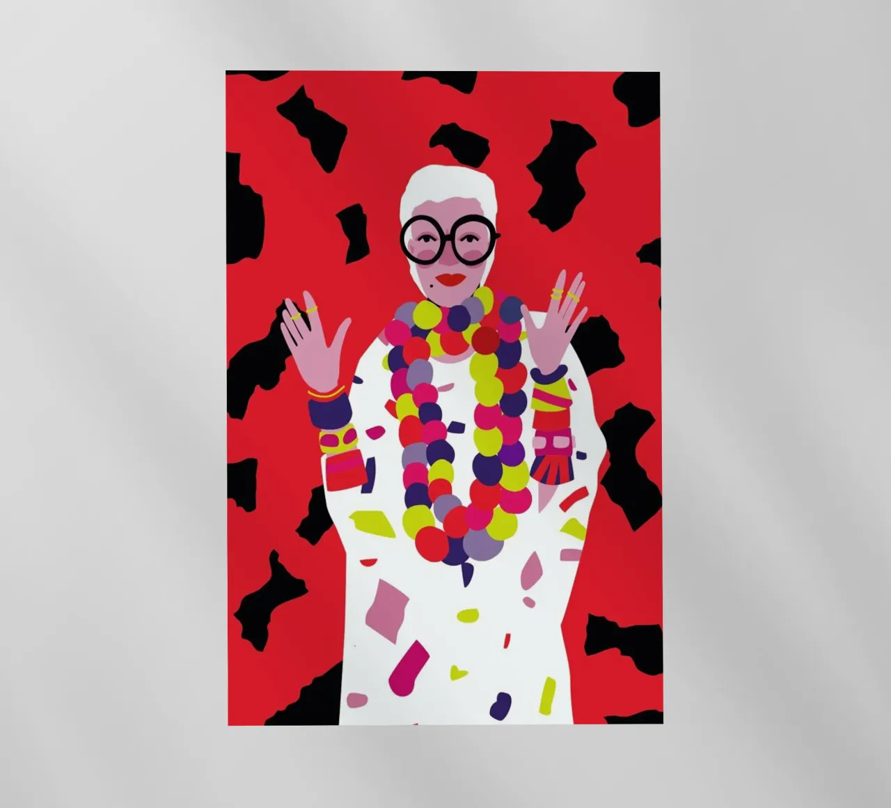 Iris Apfel pellicola backlit da Mariery Young