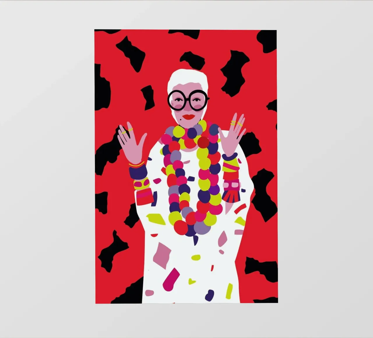 Iris Apfel pellicola backlit da Mariery Young