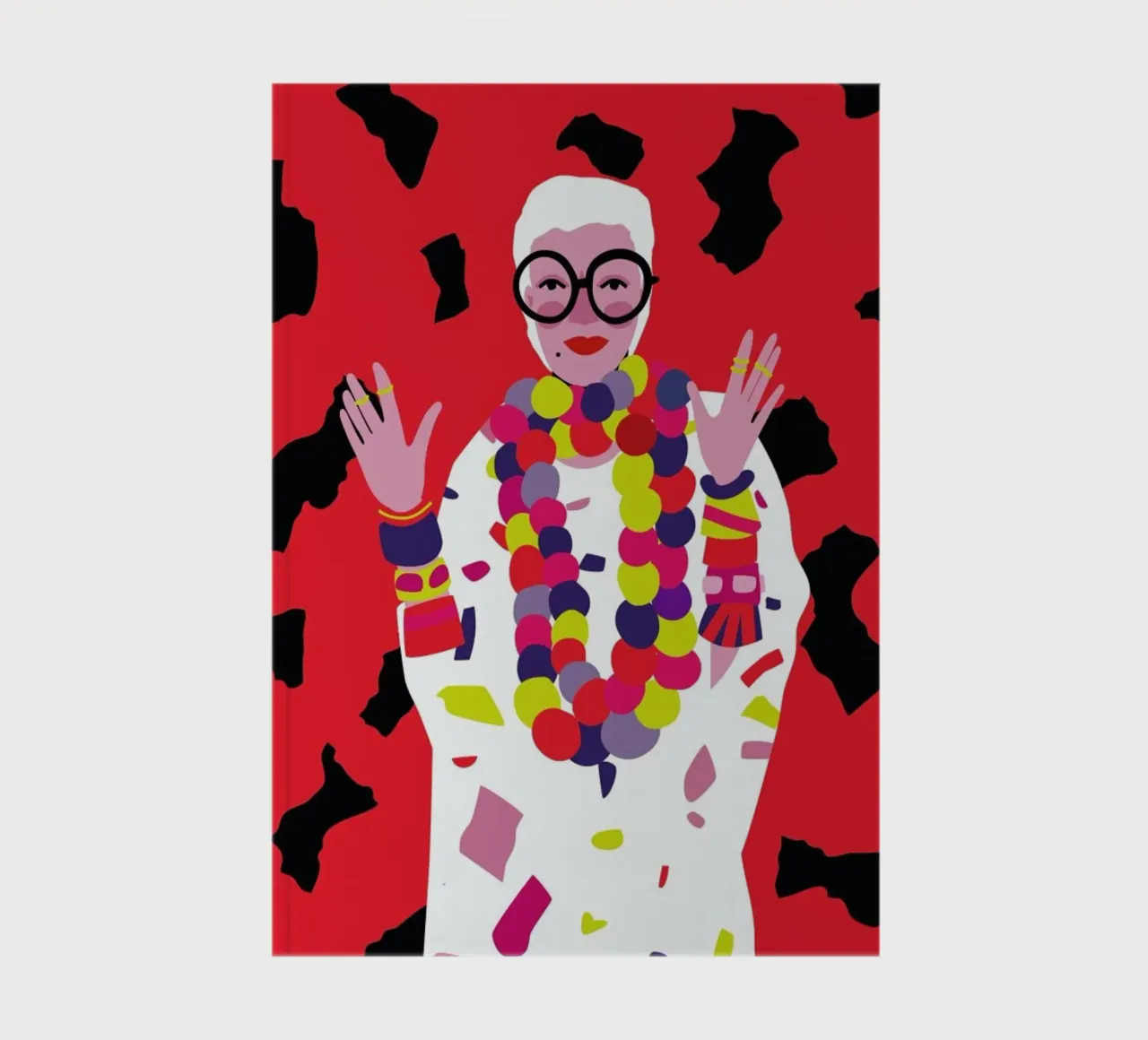 Iris Apfel notebook by Mariery Young