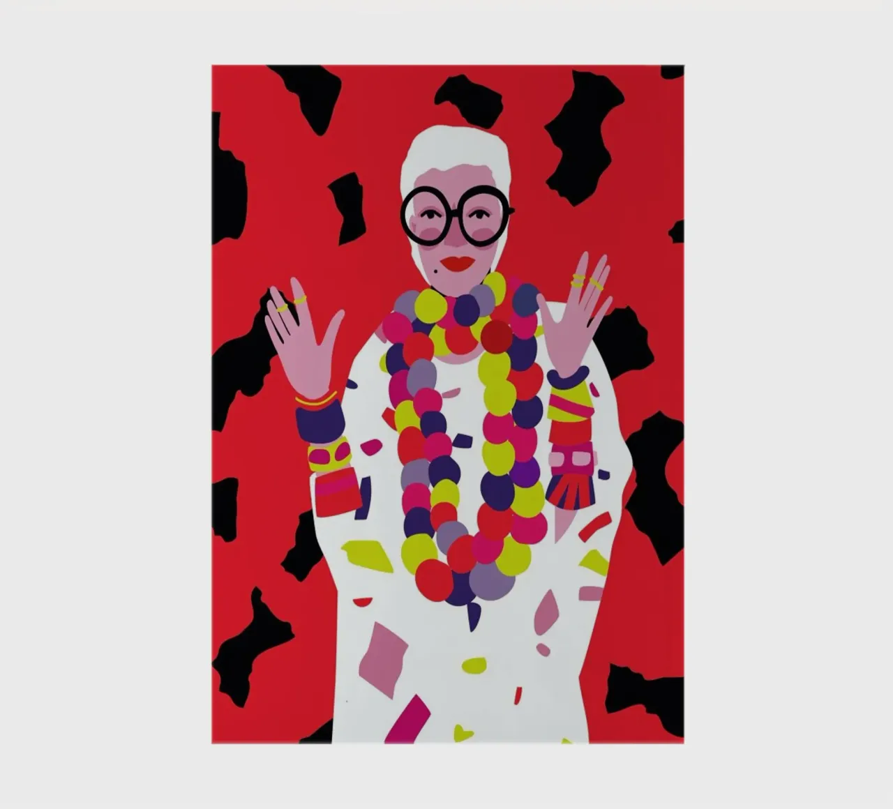 Iris Apfel notebook by Mariery Young