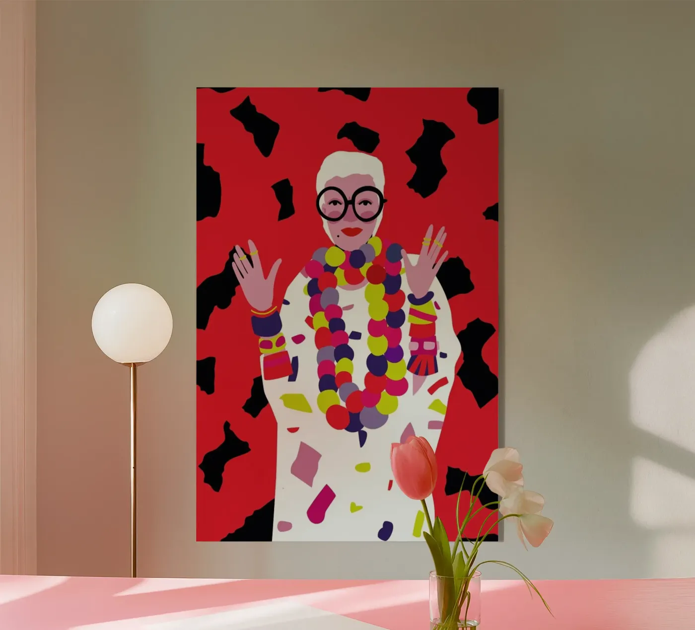 Iris Apfel plexiglass da Mariery Young