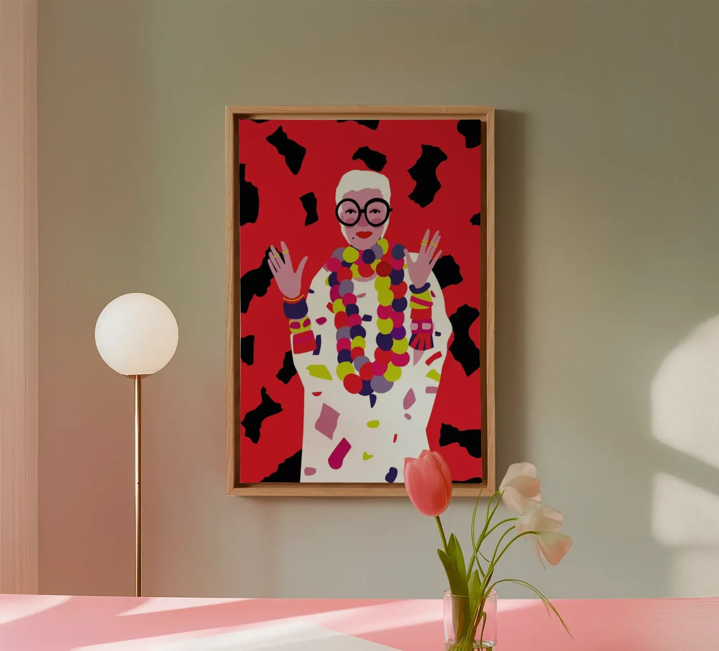 Iris Apfel tela da Mariery Young