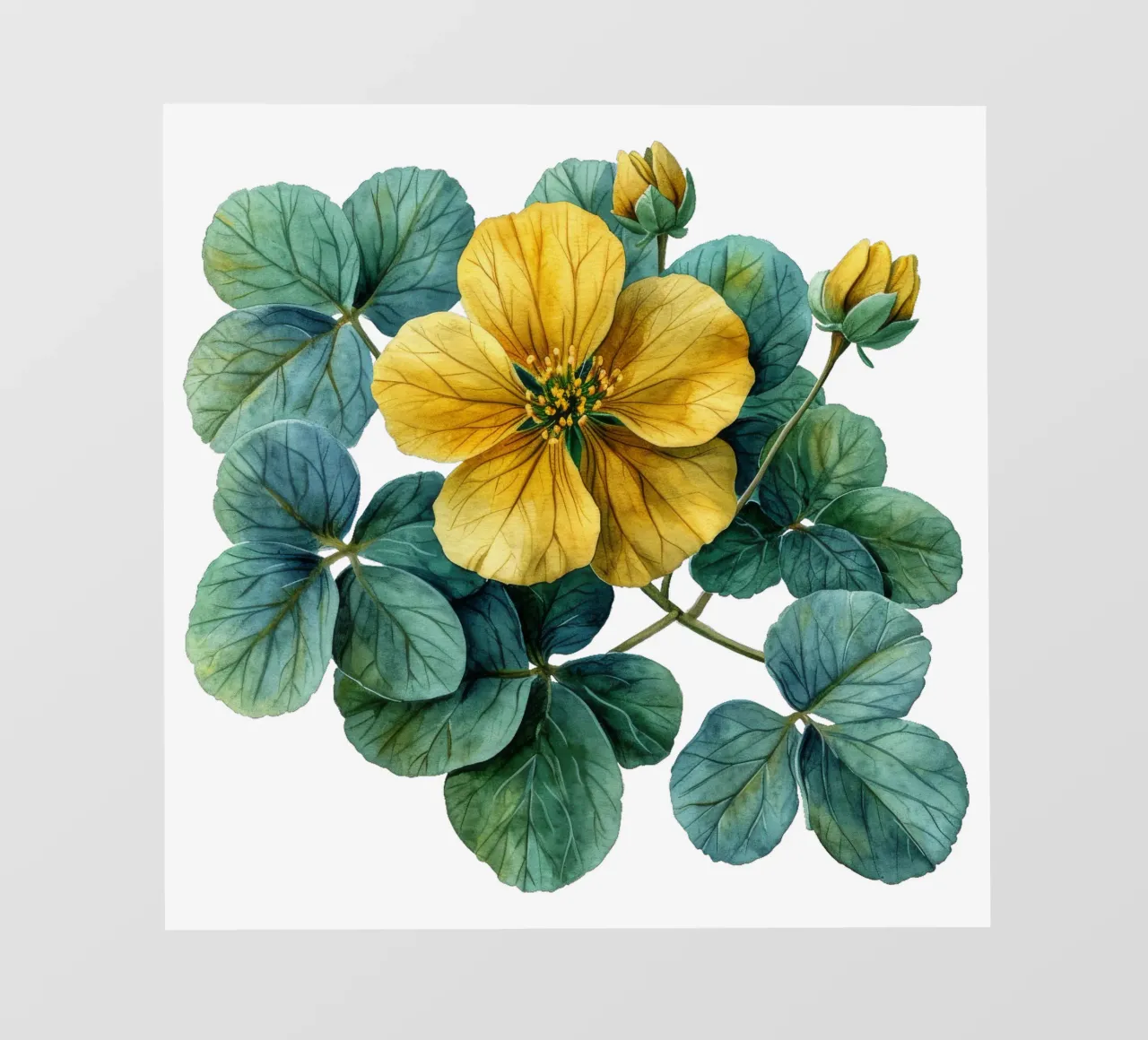 Wood Sorrel Flower pvc cover by Bold Blooms