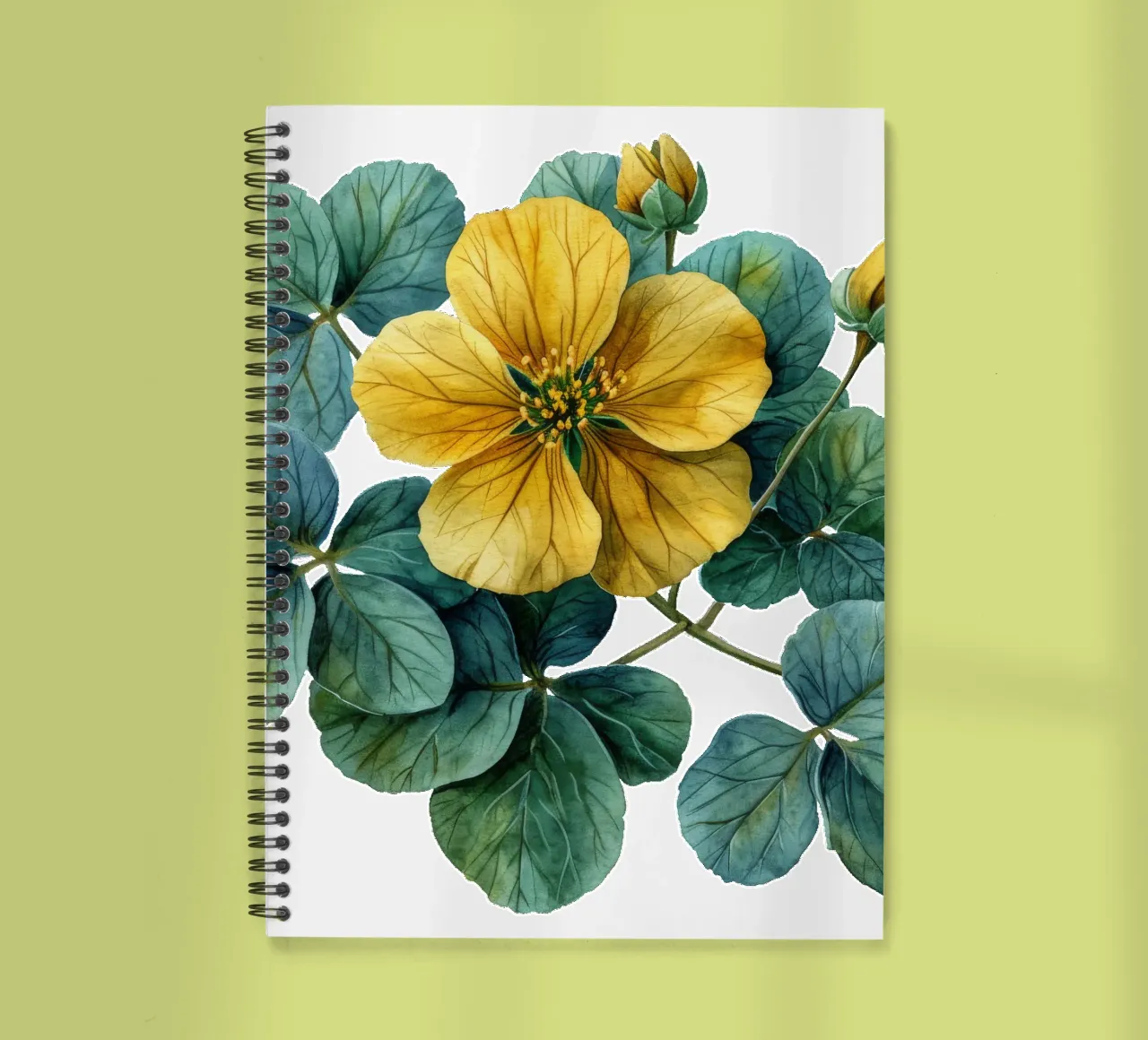 Fleur d'oseille des bois carnet à spirale de Bold Blooms