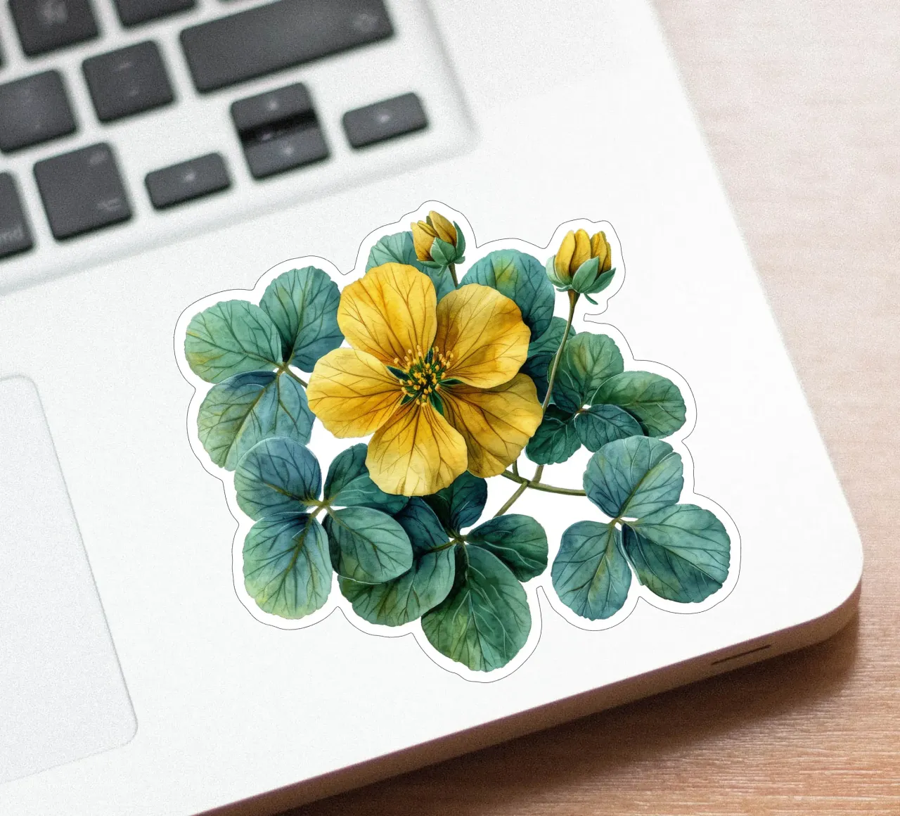 Wood Sorrel Flower sticker by Bold Blooms