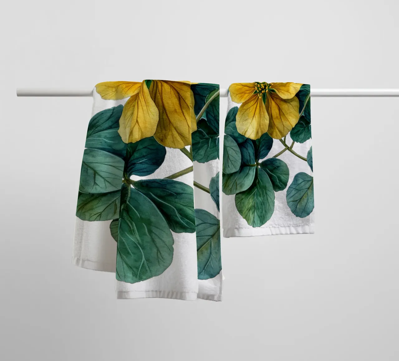 Wood Sorrel Flower towel by Bold Blooms