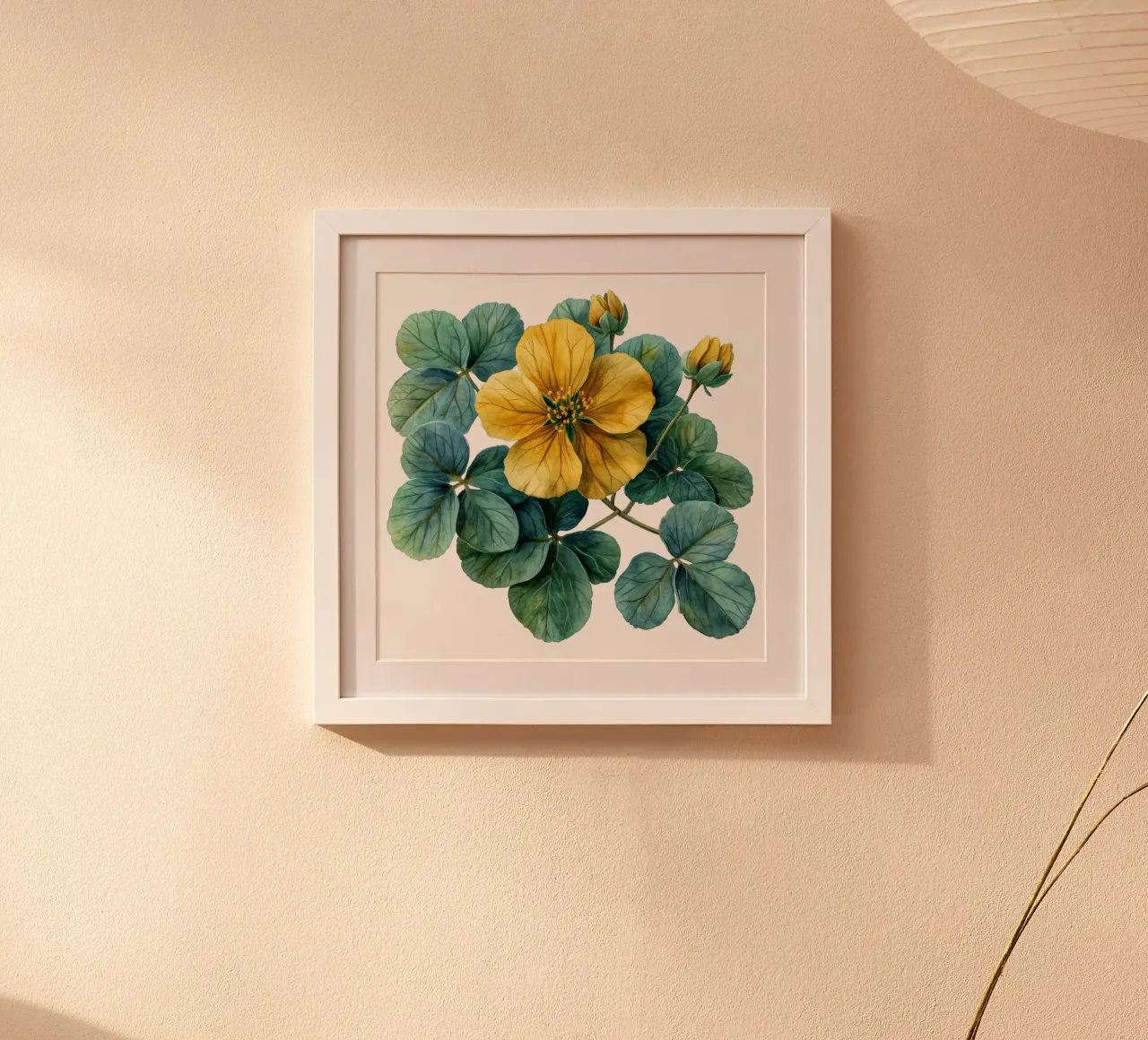 Bloem van de witte zuring hahnemühle van Bold Blooms