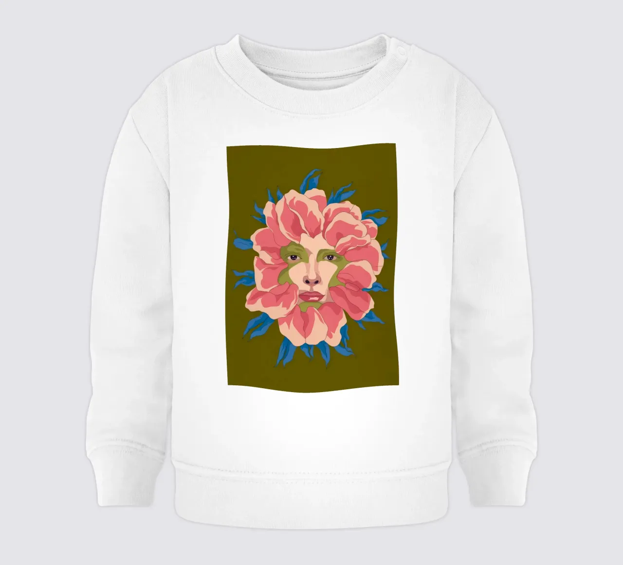 Fiore rosa astratto felpa neonato da Kamera Obskura