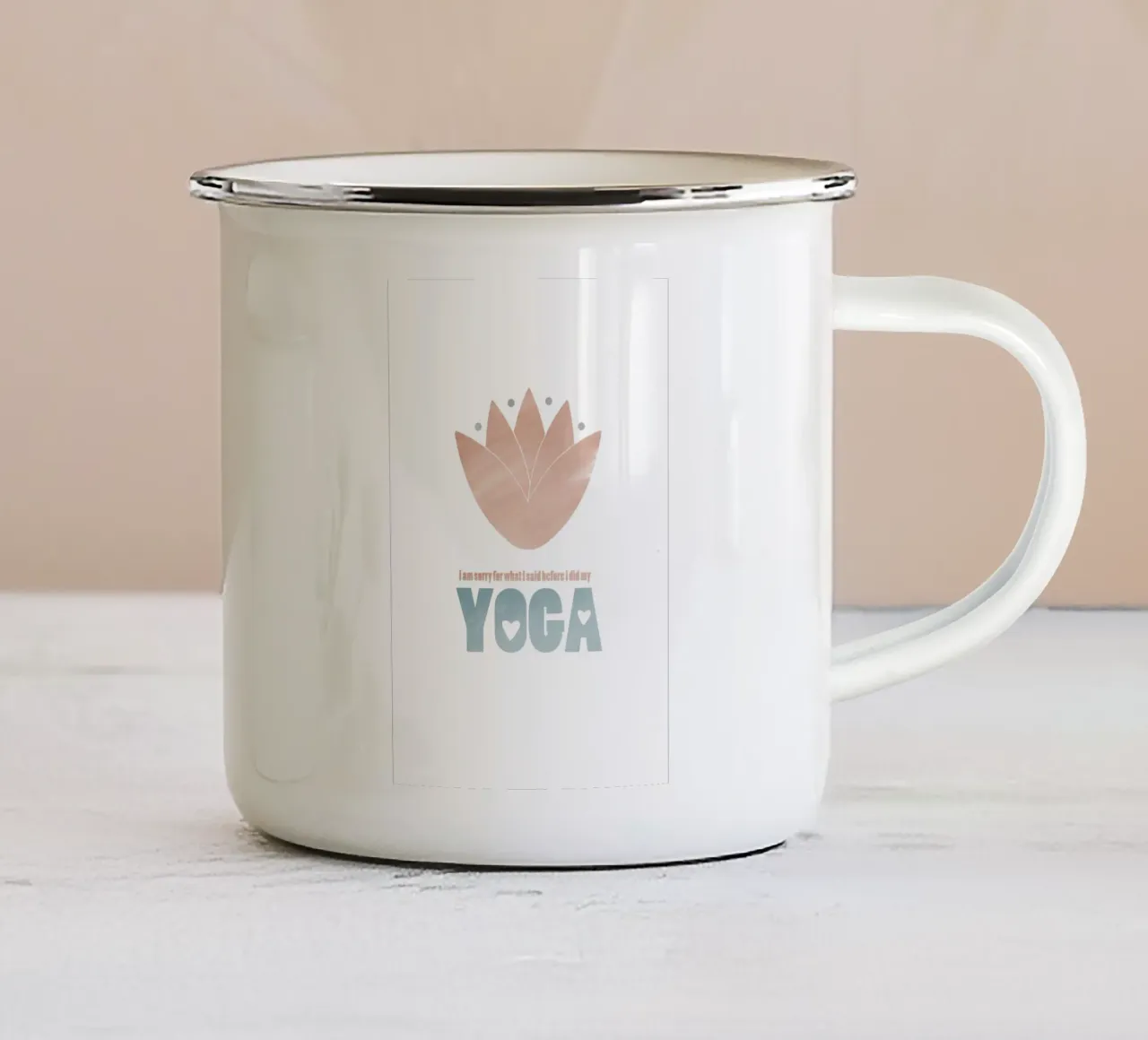 I am sorry for what I said before I did my YOGA tazza in smalto da maramirage