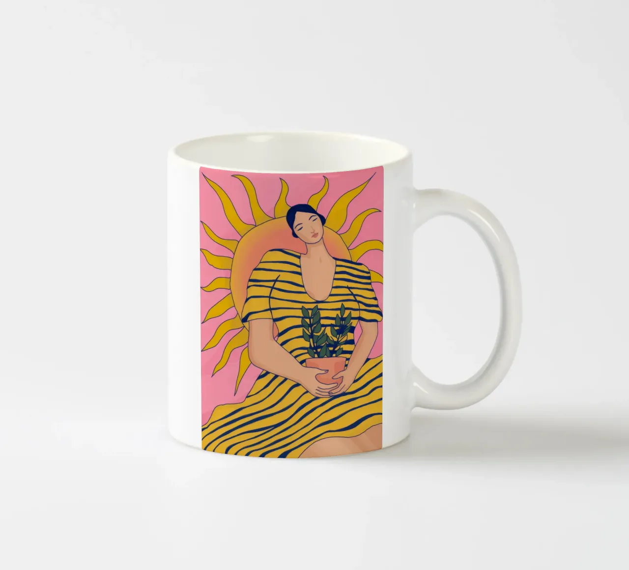Abito a righe illuminato dal sole tazza in ceramica da Kamera Obskura