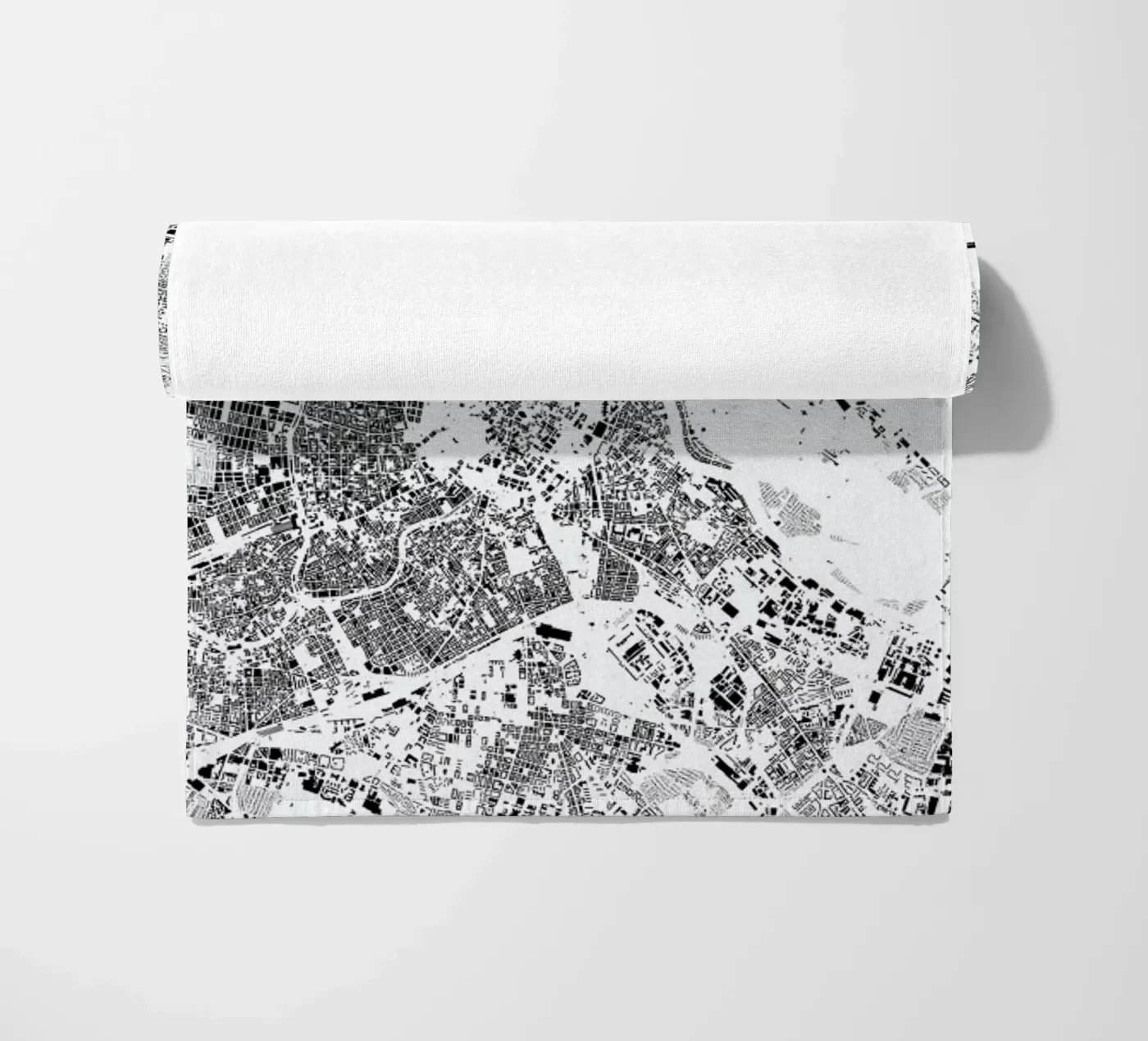 Vienna Map Schwarzplan telo mare da Hubert Roguski