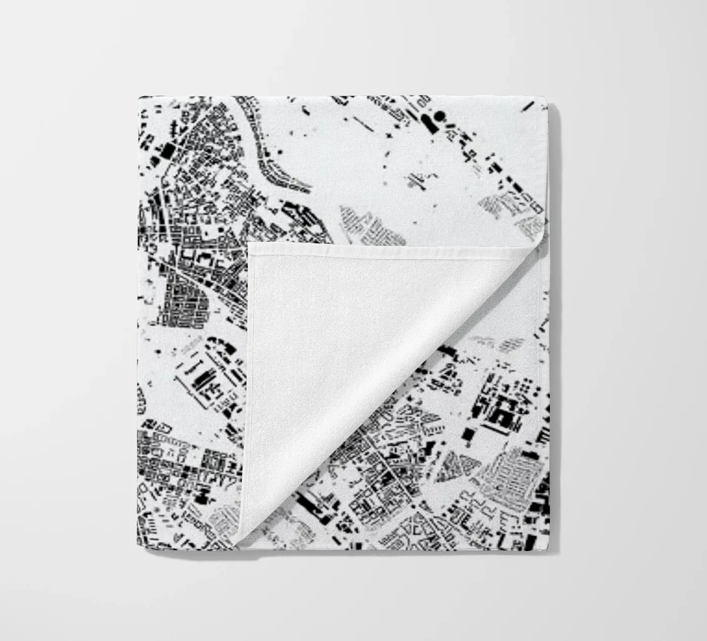 Vienna Map Schwarzplan telo mare da Hubert Roguski