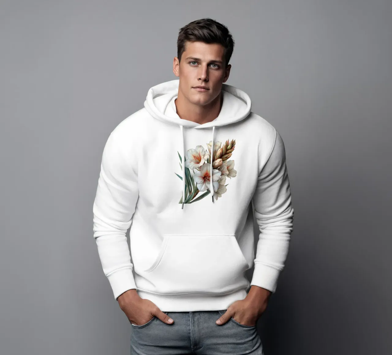 Fiore di yucca felpa con cappuccio da Bold Blooms