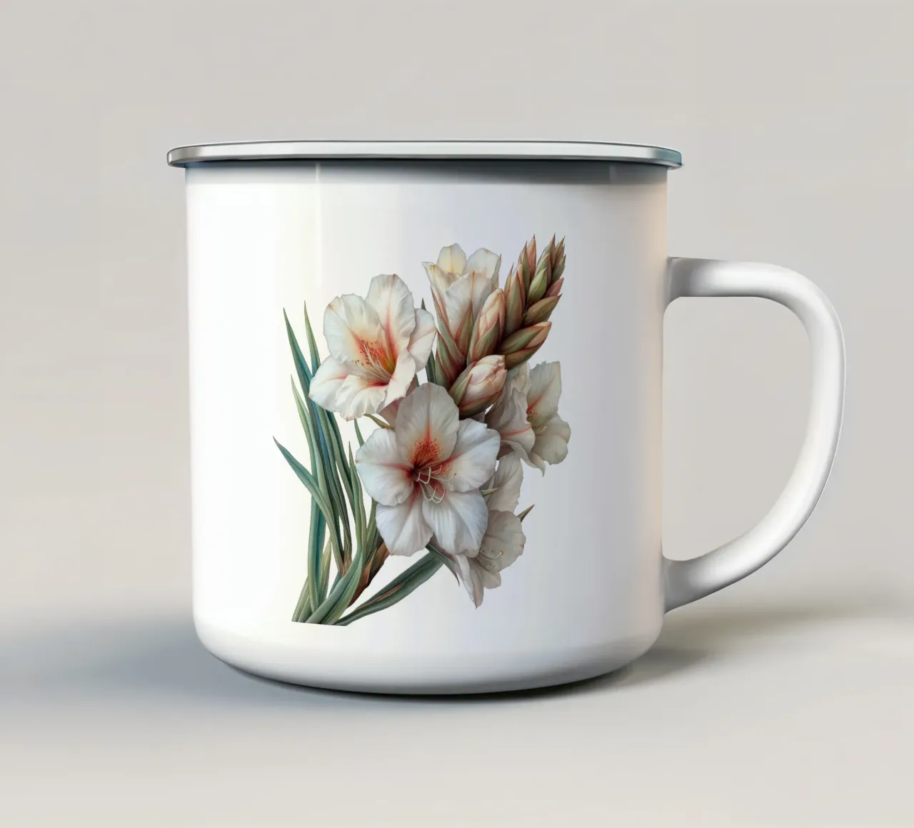 Fiore di yucca tazza in smalto da Bold Blooms