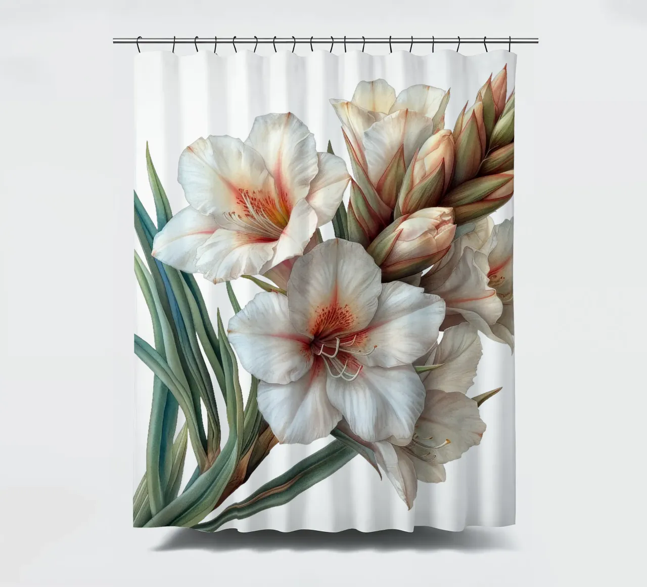 Fiore di yucca tenda da doccia da Bold Blooms