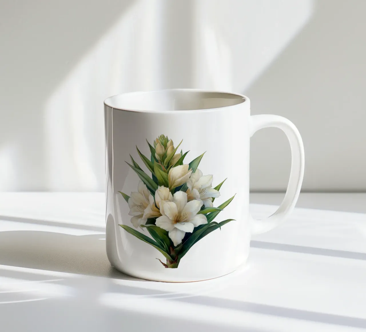 Fiore di yucca tazza in ceramica da Bold Blooms