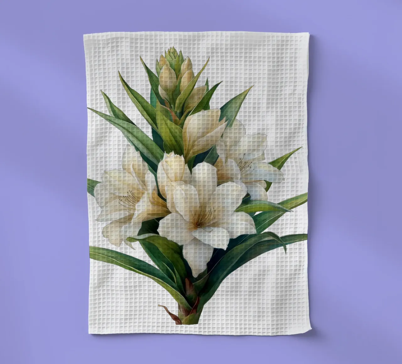 Fiore di yucca canovaccio da cucina da Bold Blooms
