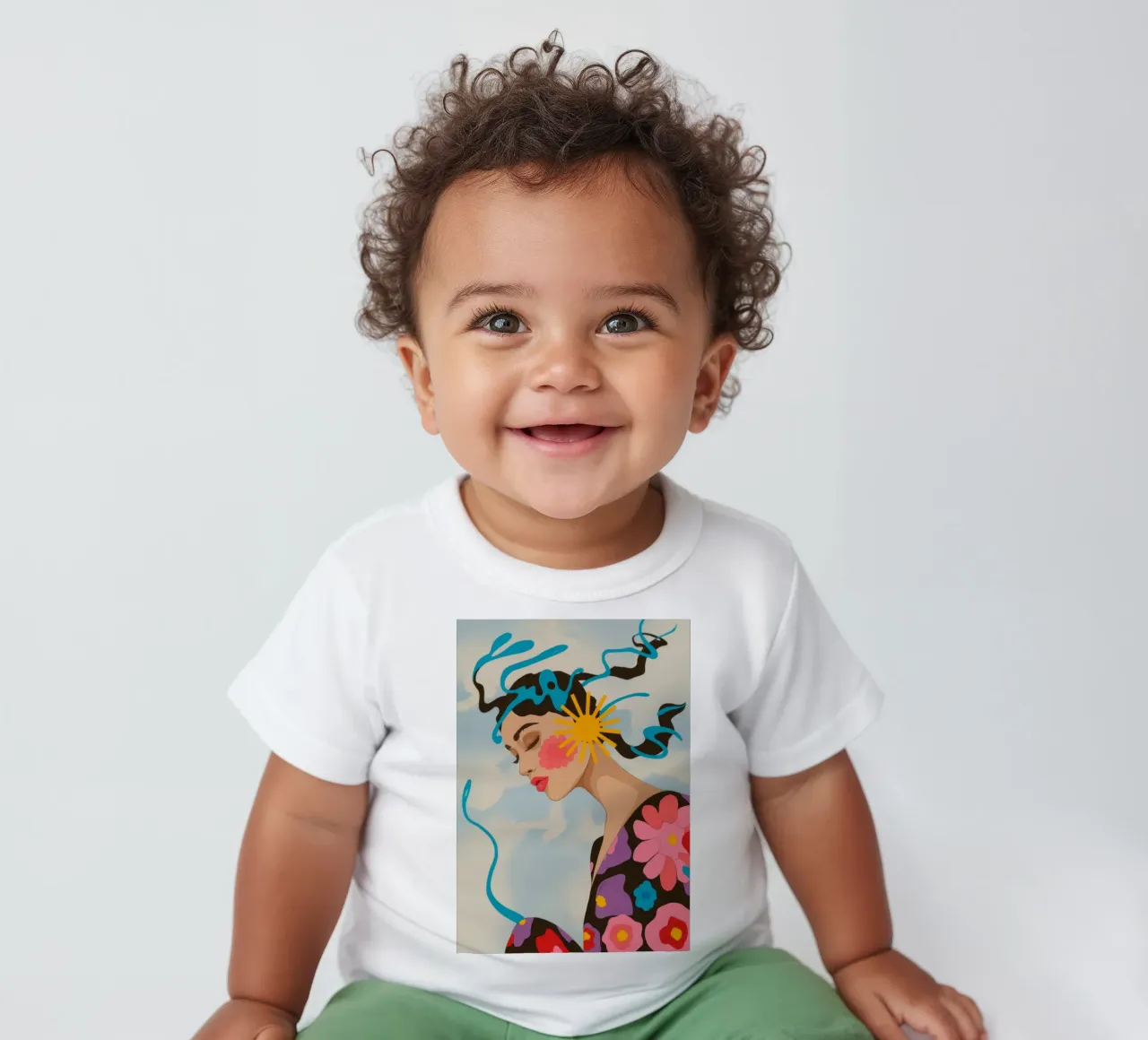 Floral Outfit Abstract baby t-shirt by Kamera Obskura