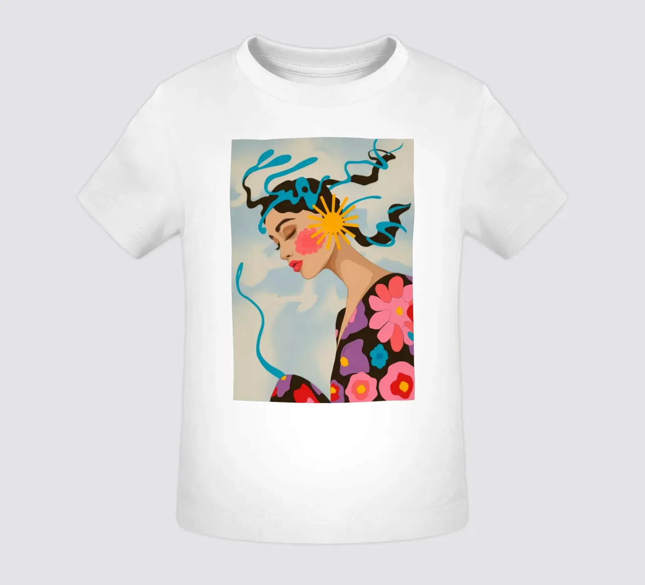 Floral Outfit Abstract baby t-shirt by Kamera Obskura