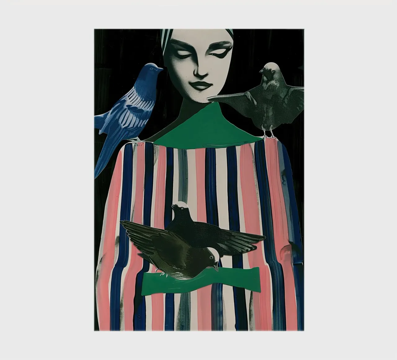Woman and birds notebook by DaarbyN