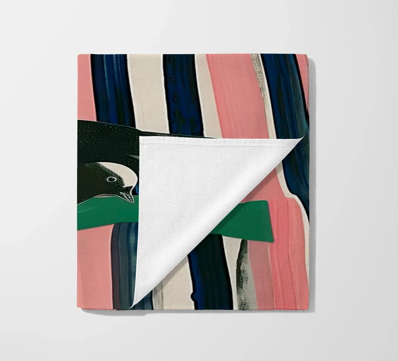 Donna e uccelli telo mare da DaarbyN