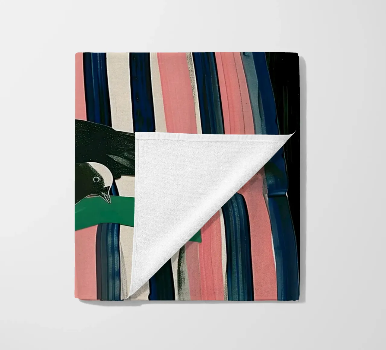 Donna e uccelli telo mare da DaarbyN