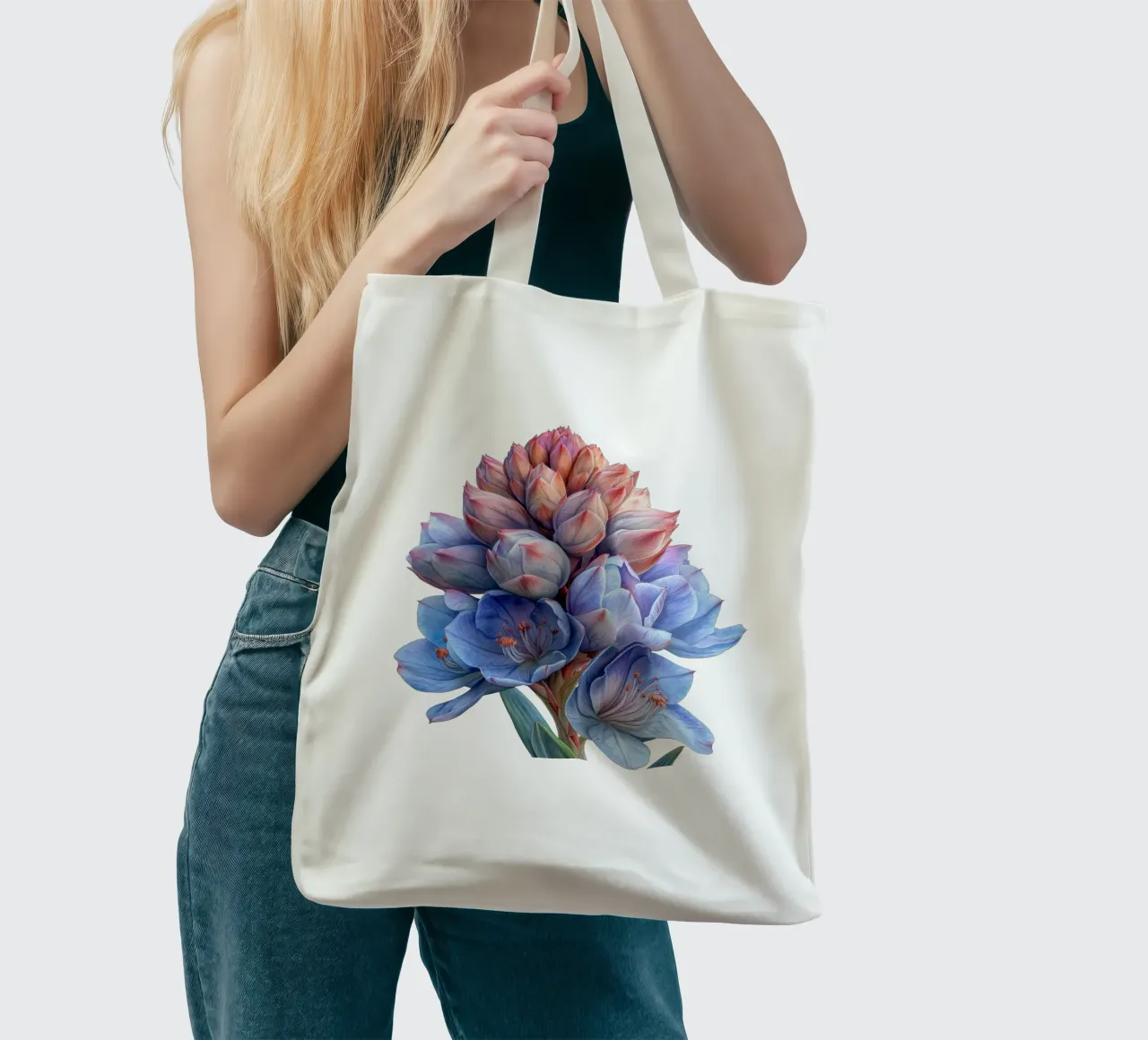 Fiore di yucca borsa in juta da Bold Blooms