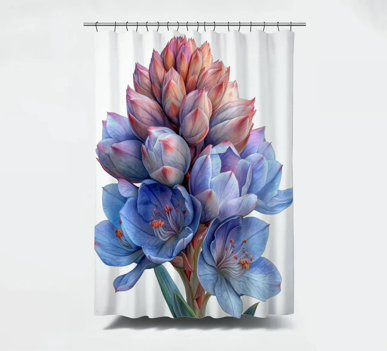 Fiore di yucca tenda da doccia da Bold Blooms