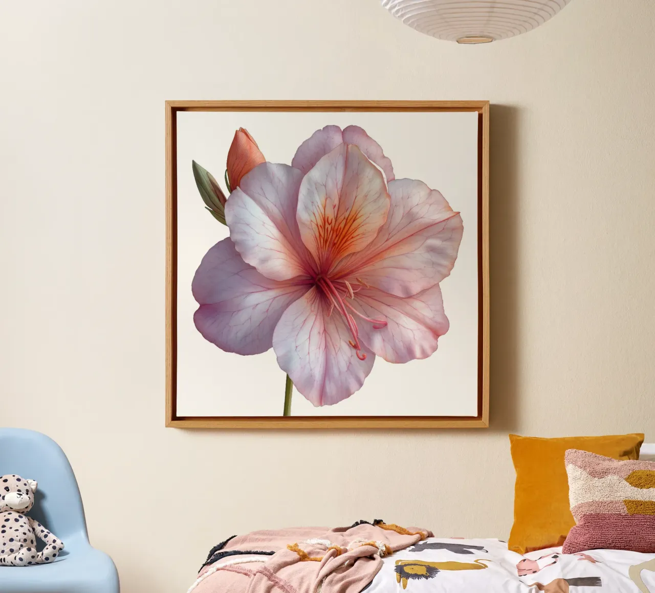 Fiore di Zephyranthes tela con Cornice a cassetta da Bold Blooms
