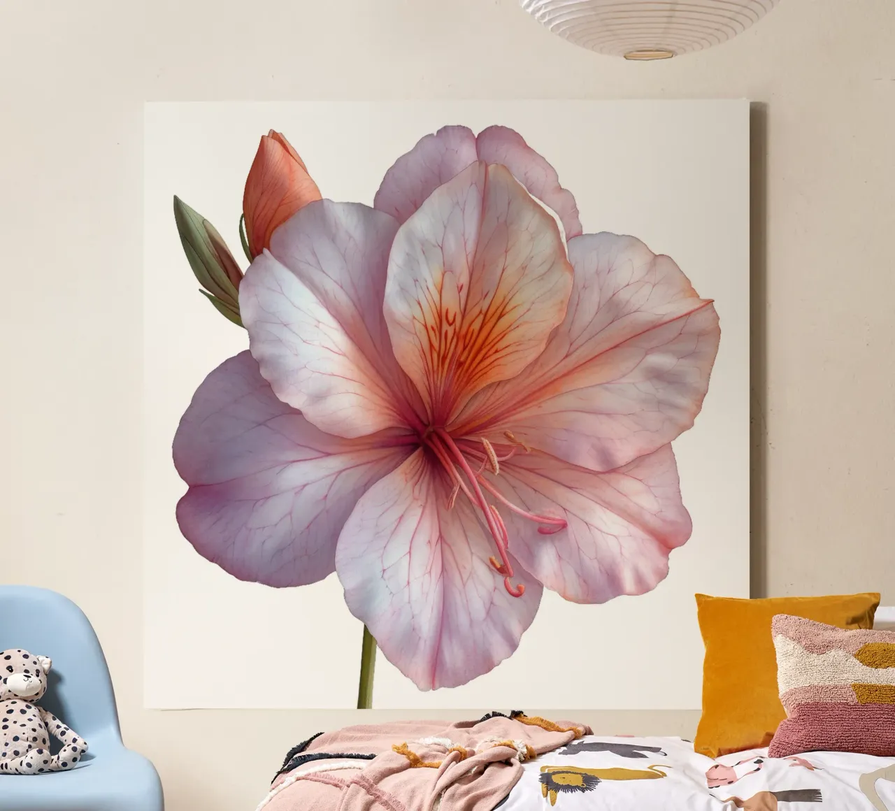 Fiore di Zephyranthes tela con Cornice a cassetta da Bold Blooms