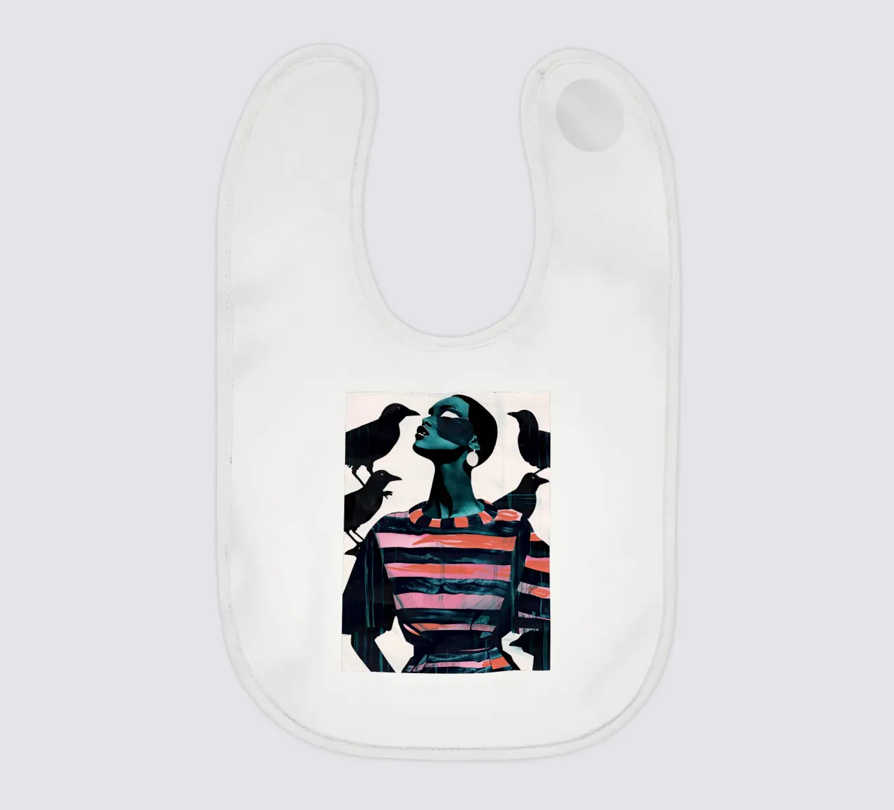 Donna e corvi bavaglino da DaarbyN