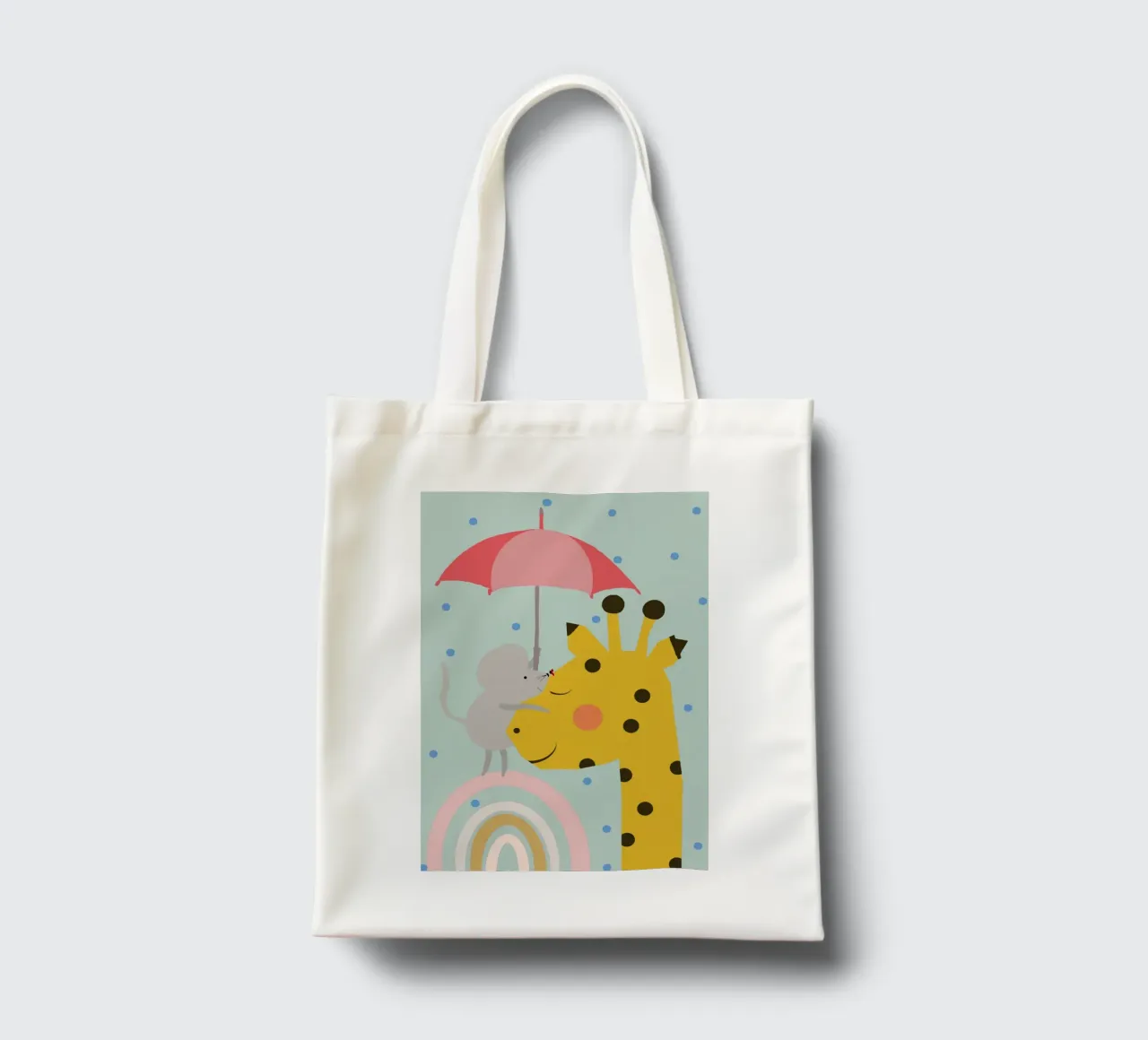 Ich lass dich nicht im Regen stehen tote bag by maramirage