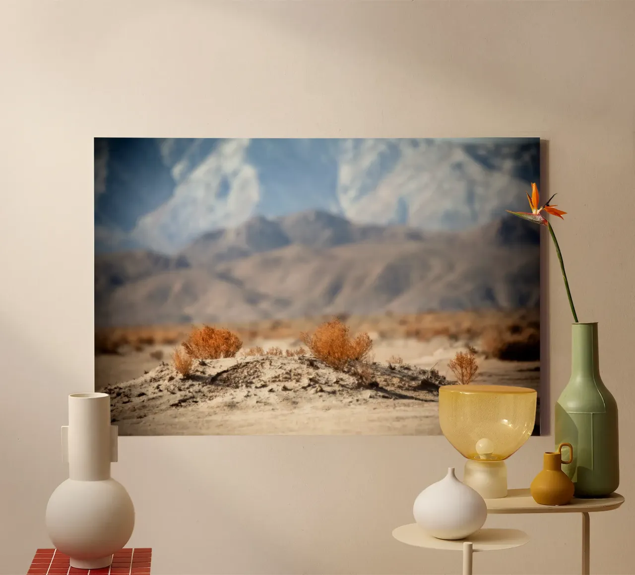 Apple Valley Desert canvas met Baklijst van Dave Hare Photography