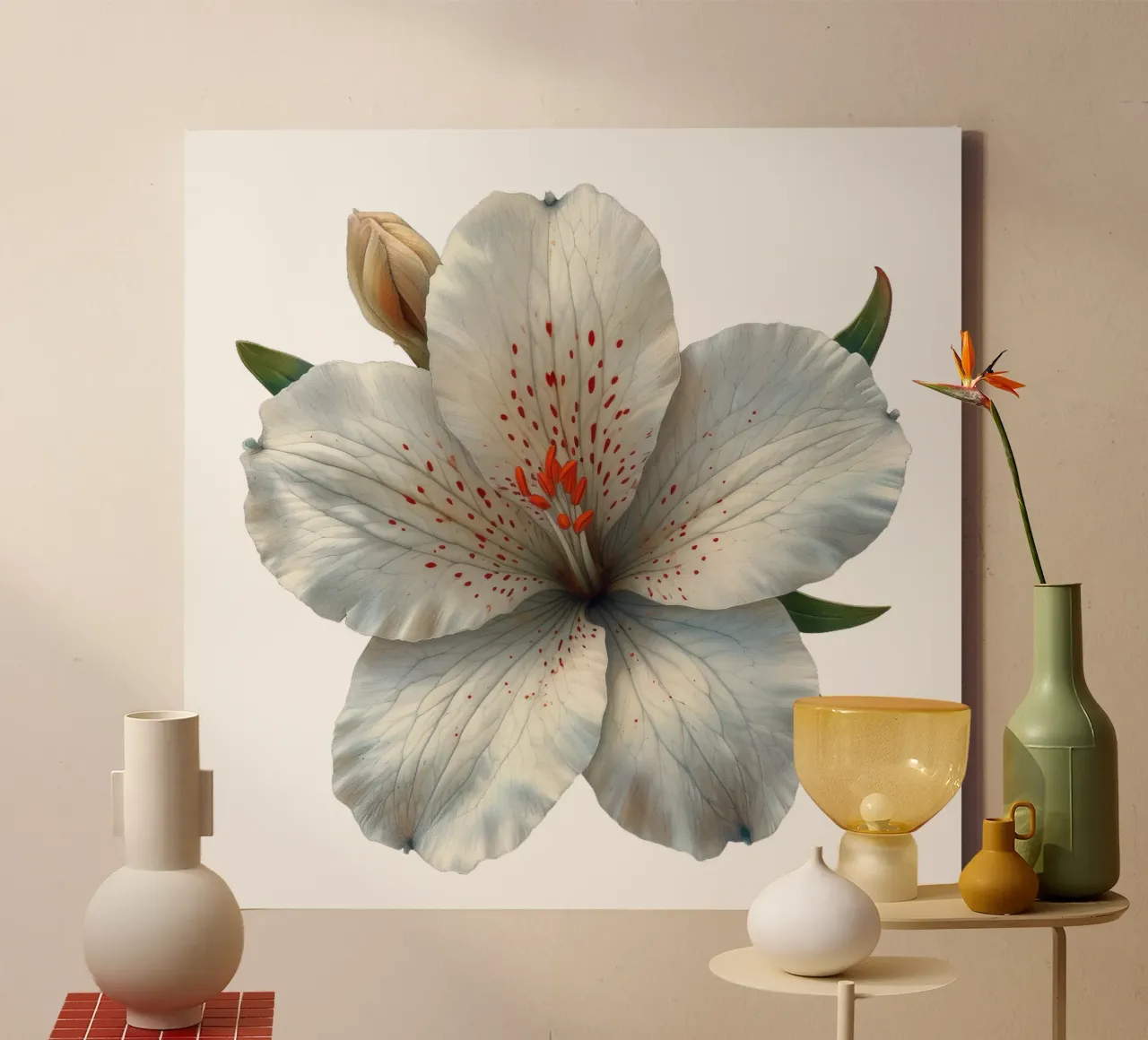 Zephyranthes Flower canvas by Bold Blooms