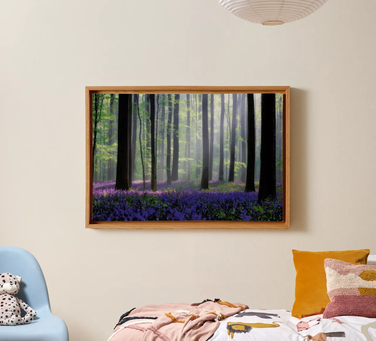 Bluebells - Adrian Popan tela con Cornice a cassetta da Pictufy