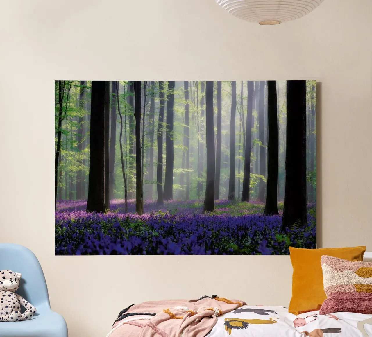 Bluebells - Adrian Popan tela con Cornice a cassetta da Pictufy